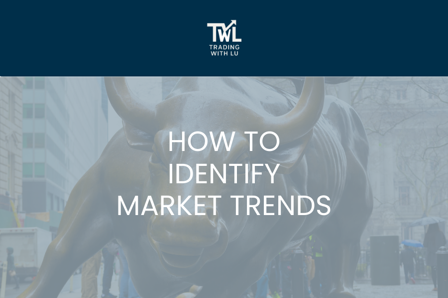 how to identify market trends with a bull in background and TWL logo
