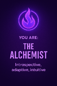 Alchemist archetype — intuitive, fluid, insight-driven. Explores how inner awareness can guide trading decisions.